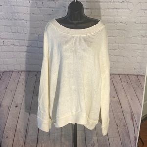 NWT WONDERLY  CURVY LACE UP DROP SHOULDER SWEATER 3x